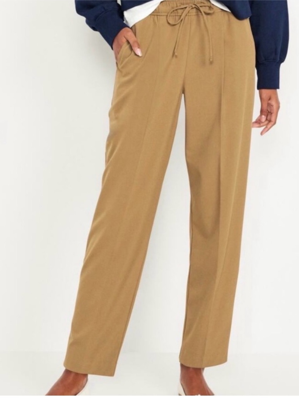 NWOT Old Navy Pleated Pull on Pant in Camel Sz 2X
